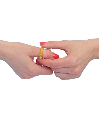 10-Pack Acupressure Energy Massage Rings - Gold & Silver Finger Massage Rings for Wellness & Relaxation - Buy Online on GoSupps.com