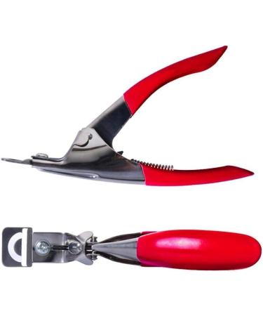 PSGS 2 Colors U-Shaped False Tips Trimmer Manicure Cutter Tool Stainless Steel Acrylic UV Gel False Nail Tip Clipper Scissors (Color : Red) - Buy Online on GoSupps.com