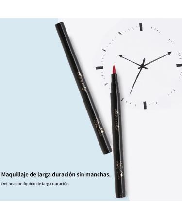 Sonew Waterproof Liquid Color Eyeliner Colorful Eye Pencil Long-lasting and Natural Effects Create Ideal Makeup for Christmas and New Year(06#red) - Buy Online on GoSupps.com