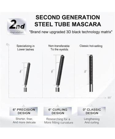 3D Curling Eyelash Iron Mascara Metal Wand Mascara Lengthening And Volumizing Mascara Waterproof And No Smudge Mascara Black - Buy Online on GoSupps.com