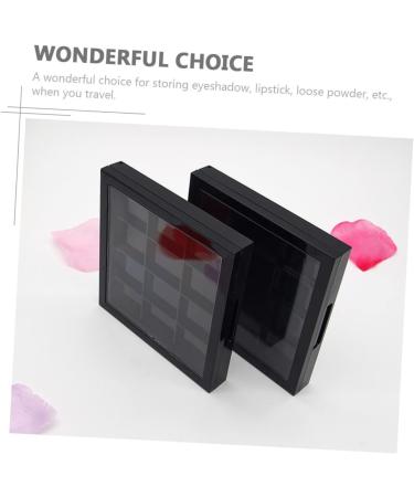 DOITOOL Makeup Pallette 2pcs Empty Eye Shadow Box Cosmetic Empty Frame Travel Accessory Tray - Buy Online on GoSupps.com