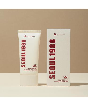 k-secret KSECRET Seoul 1988 Sun Face Sunscreen SPF 50 with Pine Extract and Ceramides High Protection Lightweight Texture Moisturizing 50 ml