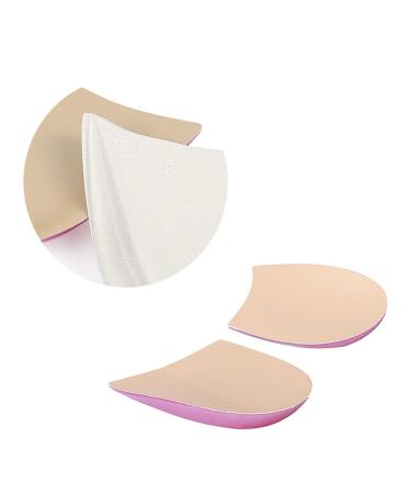 FOMIYES 1 Pair Half Insoles Shoe Lifts Heel Correction Insole Heel Lift Inserts Height Insole Pink Medium