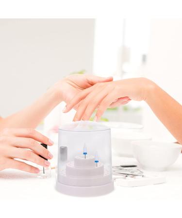 Beaupretty Nail Drill Bit Holder Box - 2 Pieces 48 Slot Storage for Nail Drilling - Perfect for Gel & Acrylic Nails - Buy Online on GoSupps.com