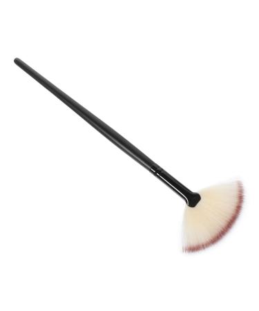 Highlighter Brush Fan Shaped Brush Makeup with Wooden Handle Liquid Blush Makeup Blush Makeup Brushed Makeup Foundation Brush Face Powder Brush Large Blush Brush