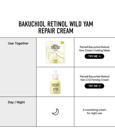 Parnell Bakuchiol Retinol Wild Yam Cream | Pore Care Moisturizer for Elasticity Support & Youthful Look | Dual Retinol K-Beauty (1.69 fl oz) - Buy Online on GoSupps.com