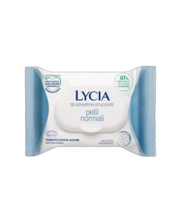 Salviette Struccanti 20 Pz. Lycia Tutte Le Pelli Azzurre