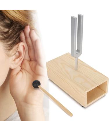440Hz Tuning Fork Set - Sound Healing Therapy Tool for Yoga & Meditation | Includes Hammer & Wooden Stand - Buy Online on GoSupps.com