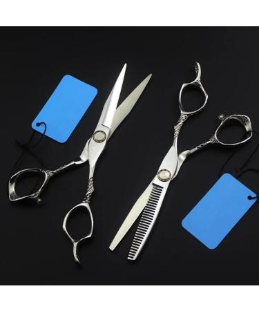 Professional 6-Inch Hair Cutting Scissors Set | Bearing Flower Handle Hairdresser Shears for Thinning & Precision Cutting - Ideal for Barbers & Stylists - Buy Online on GoSupps.com