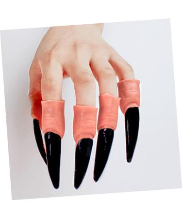 Toyvian Halloween Costumes Witch Nail Art Zombie Finger Nail Fake Witch Nail Claw Witch Finger Fake Witch Nail Finger Finger cots Pearlescent Halloween Costume - Buy Online on GoSupps.com