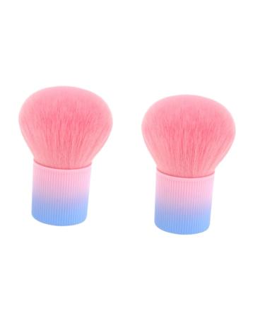 FRCOLOR 2pcs Mushroom-shaped Haircut Powder Brush Makeup Foundation Brush Makeup Powder Brush Powder Foundation Brush Highlighter Makeup Brush Cosmetic Brush Trimming Loose Powder Plastic