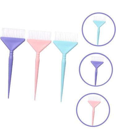 PACKOVE Kit 3 Pinceaux Applicateurs De Teinture Capillaire Petits Poils Doux Pour Coloration Cheveux Femmes Et Hommes Usage Salon Ou Domicile Couleurs Rose Bleu Violet - Buy Online on GoSupps.com