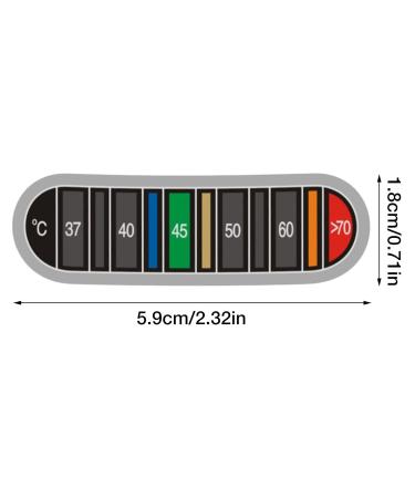 Luckxing 3-Piece Thermometer Sticker Set - Digital Temperature Strips for Aquariums & Coffee Cups - Accurate Celsius Temperature Measurement - Buy Online on GoSupps.com