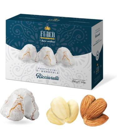 Furco Biscotti | Ricciarelli | Italian Almond Paste Biscuits Box 250g | Artisan Italian | Pasticcini di mandorla (Ricciarelli) - Buy Online on GoSupps.com