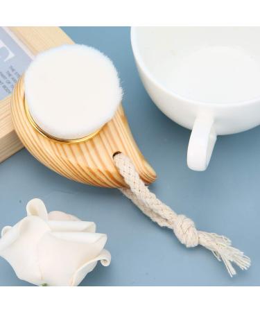 Portable Wooden Handle Facial Cleaning Brush - Manual Pore Cleaner & Massager for Deep Cleansing and Peeling - Buy Online on GoSupps.com