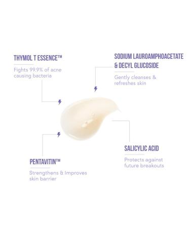 Acne_Squad Face Wash - Salicylic Acid & Thymol T Essence for Acne-Prone Skin | Hydrating Non-Drying Cleanser for All | 100ml - Buy Online on GoSupps.com