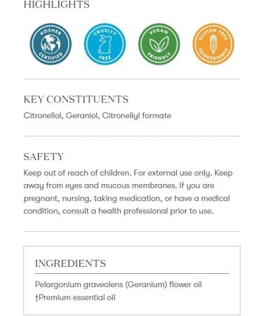 Buy Geranium 15 ML #3554 Premium Essential Oil Blend - YL | International Shipping Available - Buy Online on GoSupps.com