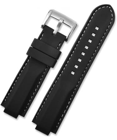 AHGDDA Silicone Bracelet for Tudor Pelagos 25500TN/25600TN - Waterproof 22mm Rubber Watch Strap - Buy Online on GoSupps.com
