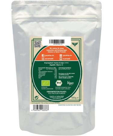 Buy Azafran ORGANIC Pea Protein Powder - Vegan Protein Substitute | 1kg - Healthy Plant-Based Protein - Buy Online on GoSupps.com