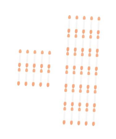 Angoily 400 pcs Tool Double-headed Makeup Dual-sides Professional Sticks Eyeshadow Disposable 6.5x1.3cmx4pcs Whitex4pcs