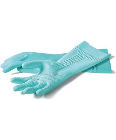 Spontex Delicate Hands Household Gloves with Almond Oil - Natural Rubber Size M 1 Pair (Pack of 2) Nourishing Protection for Your Hands - Buy Online on GoSupps.com
