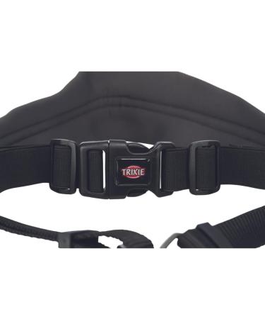 Trixie Dog Jogging Line with Belly Belt (M-L) - 1.10-1.50m 20mm - Ideal Leash for Medium to Large Dogs - Black/Graphite - Perfect for Sports & Activities - Buy Online on GoSupps.com