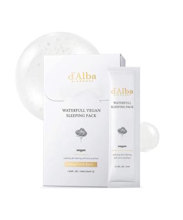 d Alba Italian White Truffle Waterfull Vegan Sleeping Pack Non Wash-off Hydrating Overnight Face Mask with White Truffles Safe for Sensitive Skin Portable Gel-Type Mask - Buy Online on GoSupps.com