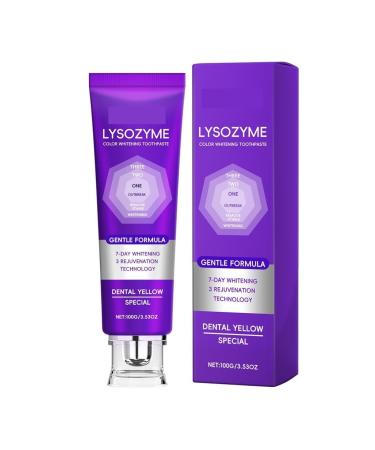 Purple Toothpaste Brightens Teeth Reduces Visible Stains Enhances Clean and Translucent Feel Freshens Breath and Maintains Healthy Gums and Enamel(5pcs)