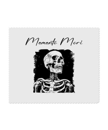 2 x Microfiber Cleaning Cloths "Memento Mori with Human Skeleton" (LC00026069)