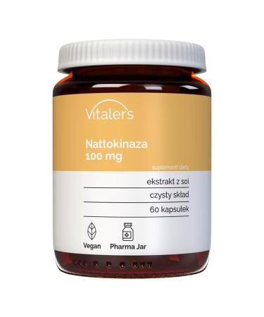 Vitaler's Nattokinase 100 mg - 60 Capsules Vegan 2 mois de Suppl mentation Sans Conservateur Composition Pure