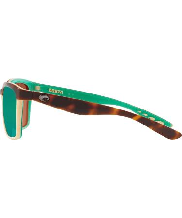 Costa Del Mar Women's Anaa Sunglasses Retro Tortoise/Cream/Green Mirrored Polarized-580p - Buy Online on GoSupps.com