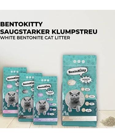 Buy Bentokitty Natural Clumping Cat Litter 10L - Fine-Grained Bentonite for Sensitive Paws | Eco-Friendly 1-Pack - Buy Online on GoSupps.com