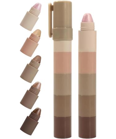  lyanny lyanny Highlighter Pen - Creamy Texture Eyeshadow Pencil Long-Lasting Cosmetic Beauty Product for School Travel Party Meeting Scene Excursion Carnival Holidays - Buy Online on GoSupps.com