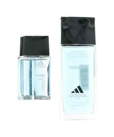 Adidas Moves by Adidas Gift Set - 1 oz Eau De Toilette Spray + 2.5 oz Deodorant Spray for Men