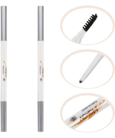 FOYTOKI 2pcs Brown Eyebrow Pencil Makeup Pencils Waterproof Eyebrow Pen Abs (shell) Cosmetic Tool - Buy Online on GoSupps.com