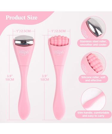 Hilph Facial Roller Beauty Massager - Enhance Eye Cream Absorption & Reduce Fine Lines - Pink - Buy Online on GoSupps.com