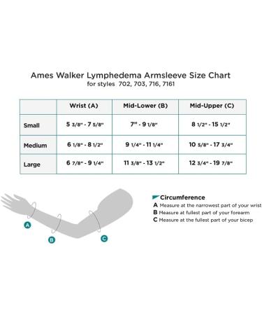 Ames Walker AW Style 702 Lymphedema Armsleeve - 15-20 mmHg Natural Small - Comfortable Post-Mastectomy Edema Relief - Buy Online on GoSupps.com