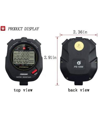 Professional Timer Stopwatch | Digital Sports Stopwatch with Countdown Timer | 100 Lap Memory | 0.01 Second Timing | Water Resistant | Multi-Functional Stopwatch for Swimming, Running, Training - Buy Online on GoSupps.com