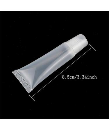 Refillable Clear Lip Balm Tube 10ml | Empty Cosmetic Container for Lip Gloss & Travel Makeup Accessories - Buy Online on GoSupps.com