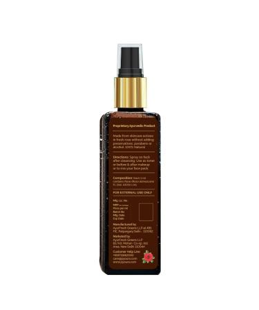 PYO URA 100% Organic Rose Water Face Mist 100ml - Natural Hydrating Toner for Glowing Skin & Pore Tightening - Unisex Facial Spray for Men & Women - Buy Online on GoSupps.com
