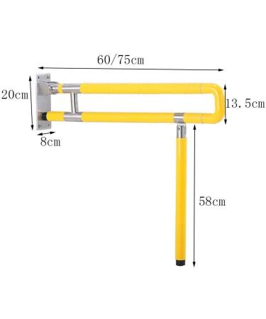 Bathroom Grab Bar Safety Support Rail Bathroom Handrails Safety Folding Grab Bar Toilets erly Disabilities Stainless Steel Handra - Buy Online on GoSupps.com