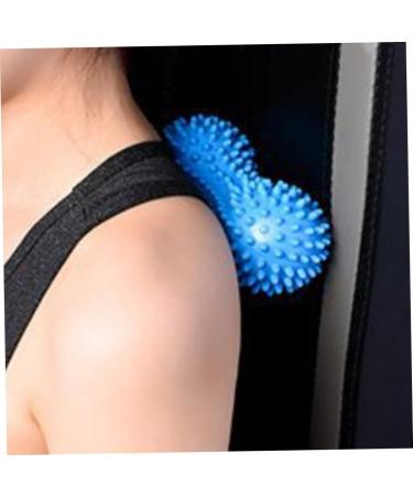 Stingy Spiked Massage Ball - Peanut Shape Hand & Foot Device for Deep Muscle Relaxation - 2 Pack Blue - Buy Online on GoSupps.com