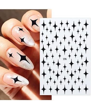 6 Sheets Self-Adhesive Stars Nail Art Stickers - Holographic Laser Design Decals for Women and Girls - DIY 3D Nail Art Decoration Supplies - Buy Online on GoSupps.com