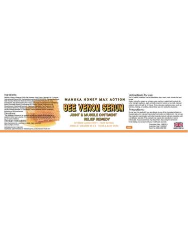 Bee Venom Cream Joint Gel Bone Professional Bee Venom Joint & Bone Cream Suitable for Back Knee Hands Neck Feet 4 Fl Oz (Pack of 1) - Buy Online on GoSupps.com