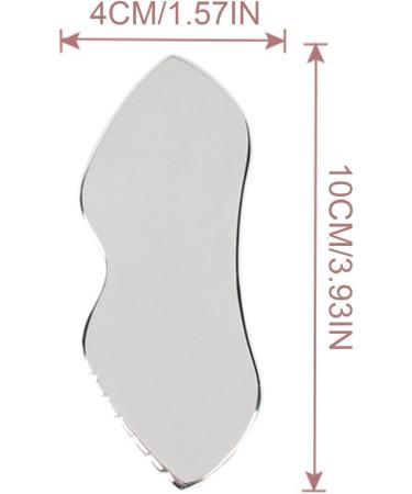 Guasha Scraper Tool | Stainless Steel Scraping Comb for Face - Physical Sculpting Sha Tool for Waist Back Shoulders Legs Neck Body - Buy Online on GoSupps.com
