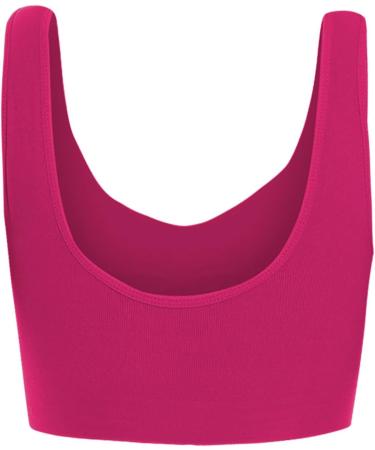Shop Women's Plus Size Sports Bra - Colorful Push-Up Comfort Bra in Hot Pink Red Watermelon Red - Perfect Gift for Women - Buy Online on GoSupps.com