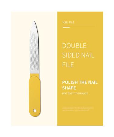 Professional Lemon Yellow Manicure Set from Germany - Stainless Steel Nail Clippers and Pedicure Kit in Luxurious Travel Case for Men and Women - Perfect Gift - Buy Online on GoSupps.com