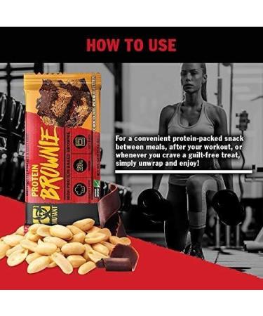 MUTANT PROTEIN BROWNIE | Chocolate Fudge Flavor | 20g Protein | 12-Pack - 58g Each - Buy Online on GoSupps.com