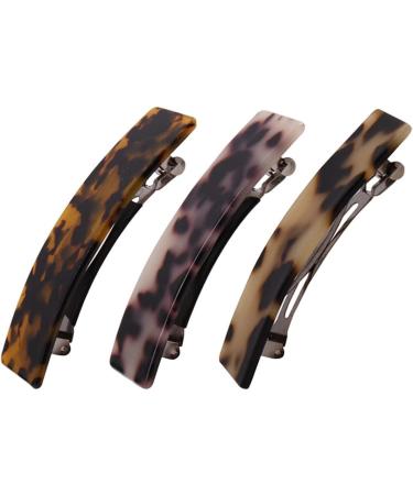 Beaupretty Creative Coffee Claw Barrettes Acetate for Acrylic Banana Barrette French Party Print Hair Women Pins Tortoise Retro Female Elegant Styling Accessories Hairpin Bobby Clips - Buy Online on GoSupps.com