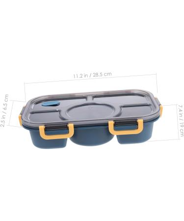 Alipis Box Lunch Box to Go Divided Lunch Containers Adults Multi-Function Bento Case Student Food Navy 28.5X19X6.5CM - Buy Online on GoSupps.com